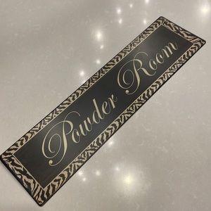 Powder Room Sign